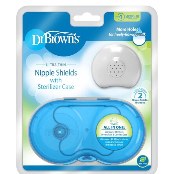 Dr browns nipple shield with case