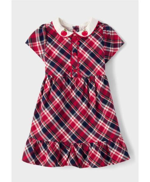 Gymboree Girls Red Poplin Ruffle Dress