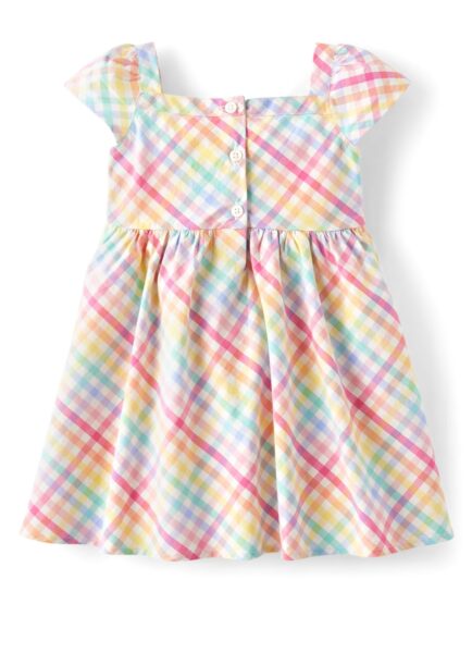 Gymboree Girls Rainbow Ginham Poplin Fit and Flare Dress