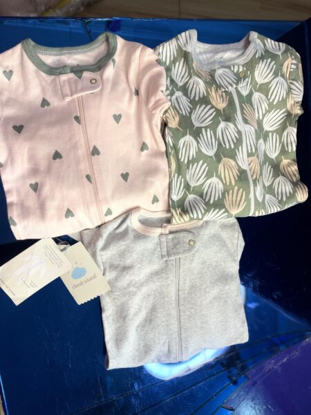 Cloud Island inverted zipper sleeper set