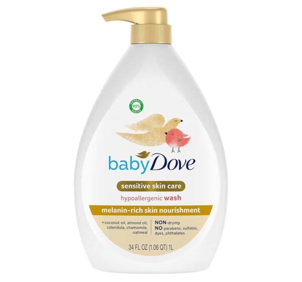Baby dove rich melanin wash and shampoo 34 OZ