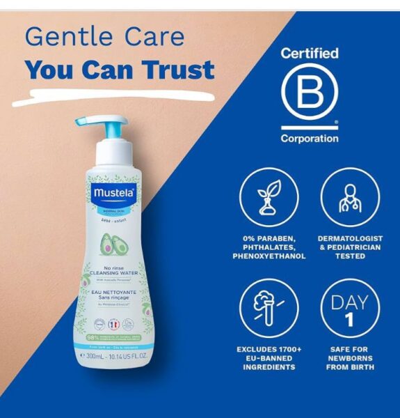 Mustela cleansing water 300ml