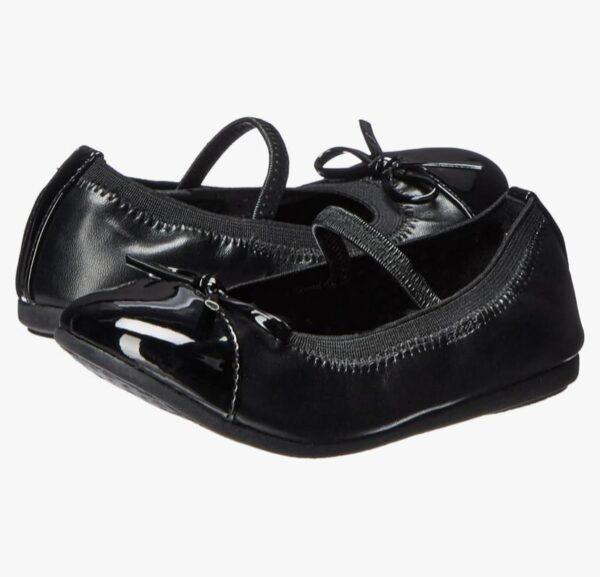 PLACE GIRLS ELASTIC BLACK SHOE