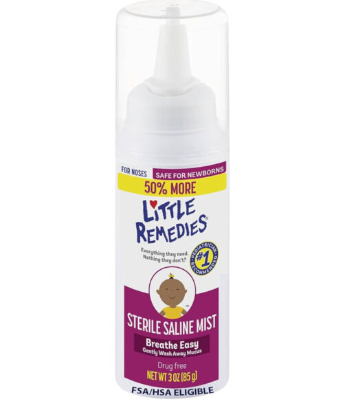 LITTLE REMEDIES STERILE SALINE NASAL MIST.