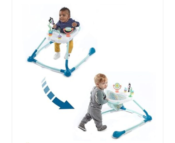 Kolcraft Tiny Steps Too Baby & Toddler Walker - Seated or Walk-Behind