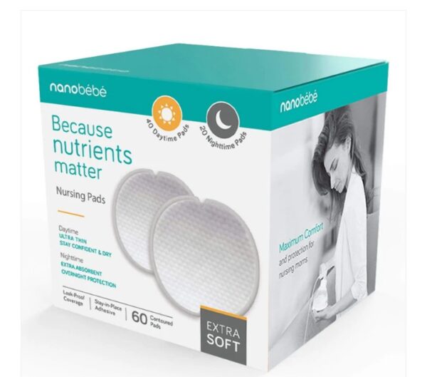 Nanobebe Day & Night Nursing Pads 60 Pack