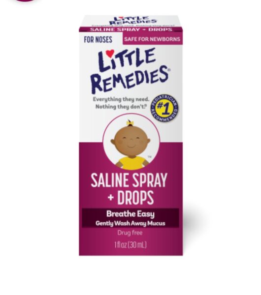 LITTLE REMEDIES® SALINE SPRAY + DROPS.