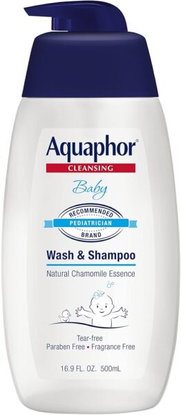 Aquaphor Baby Wash and Shampoo.
