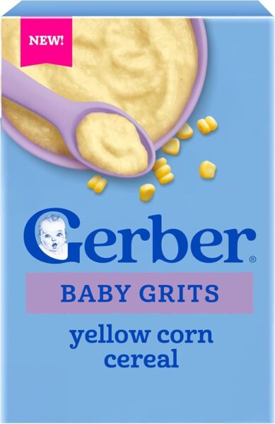 Gerber baby grits yellow corn cereal